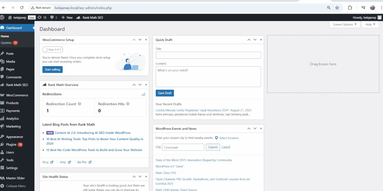 Mengubah urutan kategori