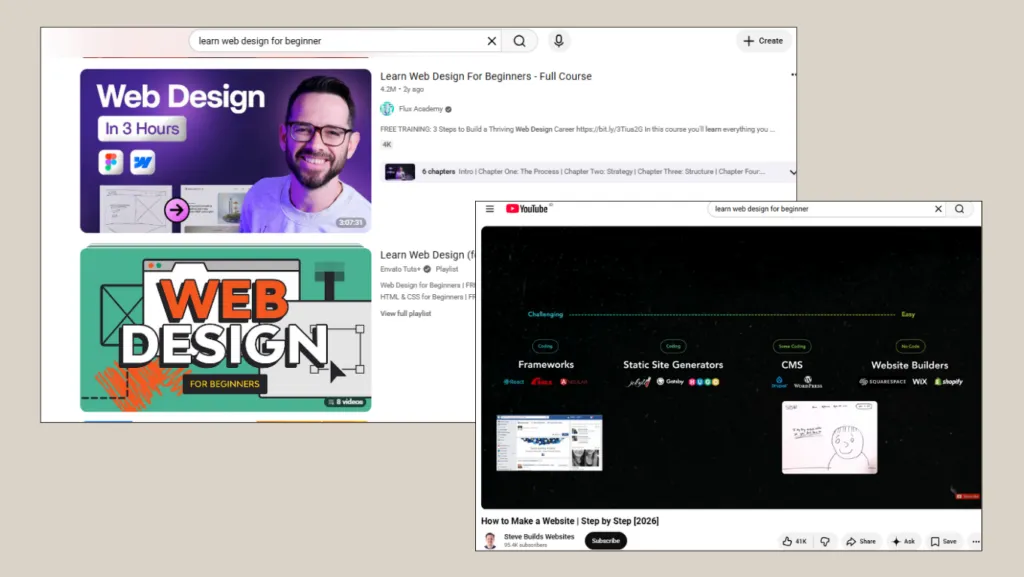 tempat belajar web desain