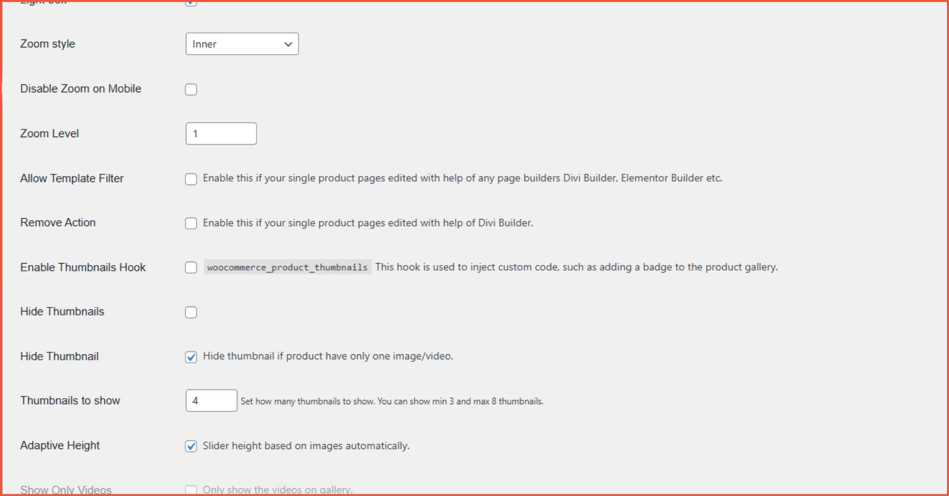 3. Setting Product Video Gallery for WooCommerce