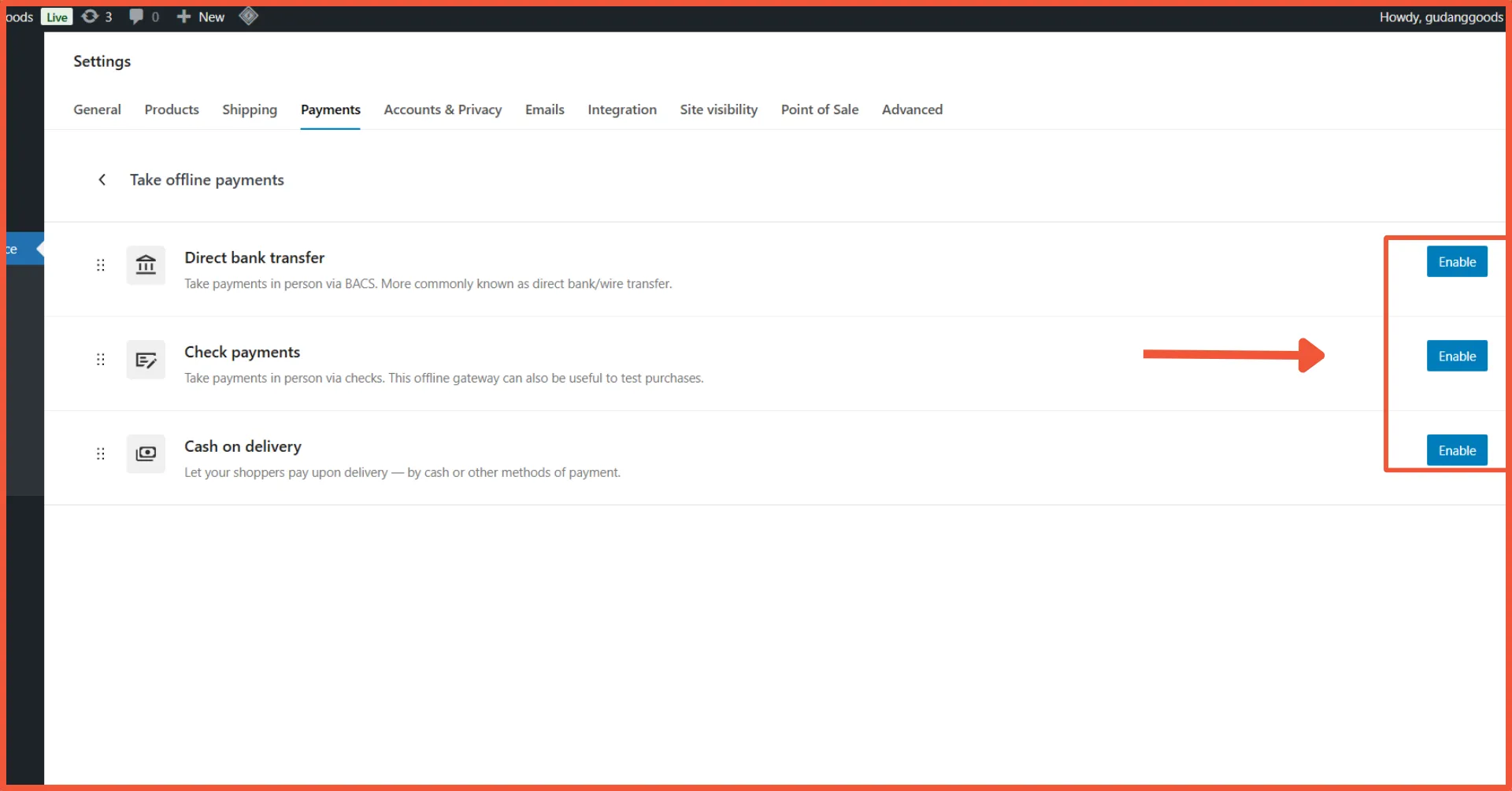 Cara Setting Payment Gateway di WooCommerce 2 Cara Setting Payment Gateway di WooCommerce