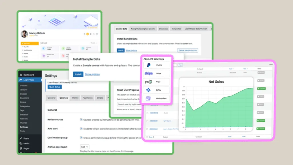 9 Best WordPress LMS Plugins Recommendations 1 LearnPress plugin for wordpress