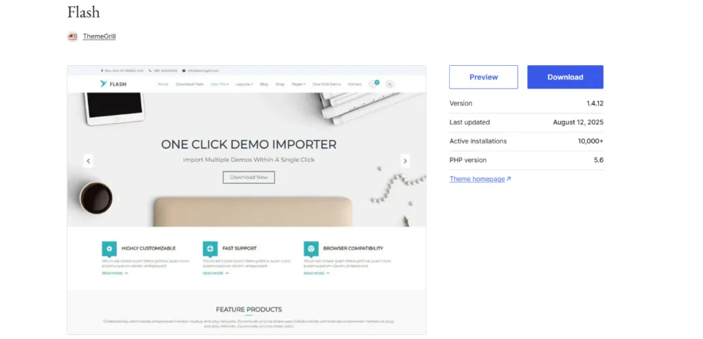 33 Tema WordPress Gratis & Terbaik di Tahun 2026 8 Tema WordPress gratis terbaik Flash