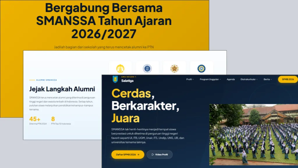 contoh website sekolah SMA N 1 Salatiga