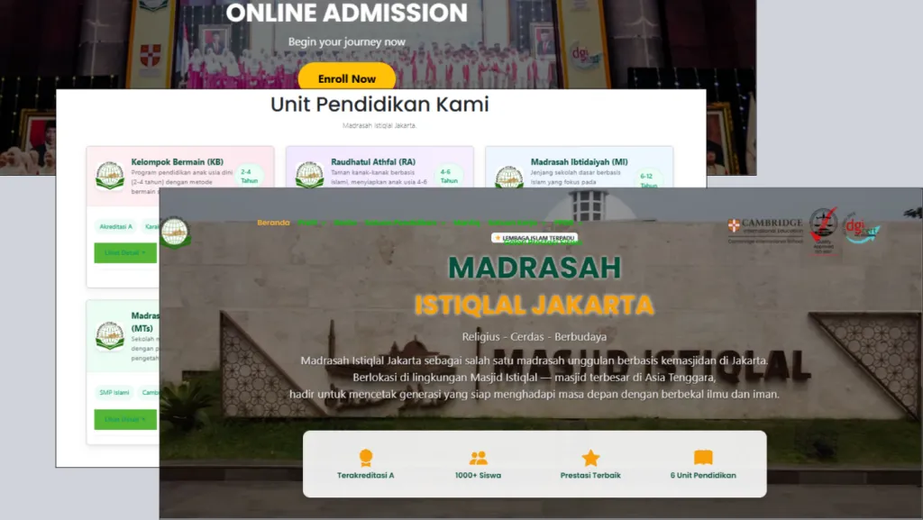 contoh website sekolah untuk madrasah