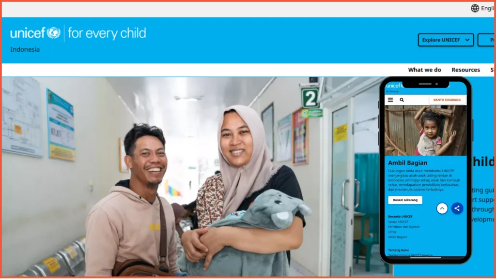 Organization Website Examples to Inspire Your Next Project 5 website unicef indonesia