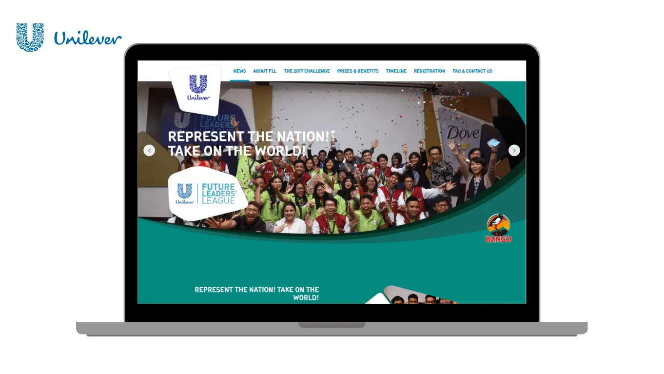 website unilever dulu